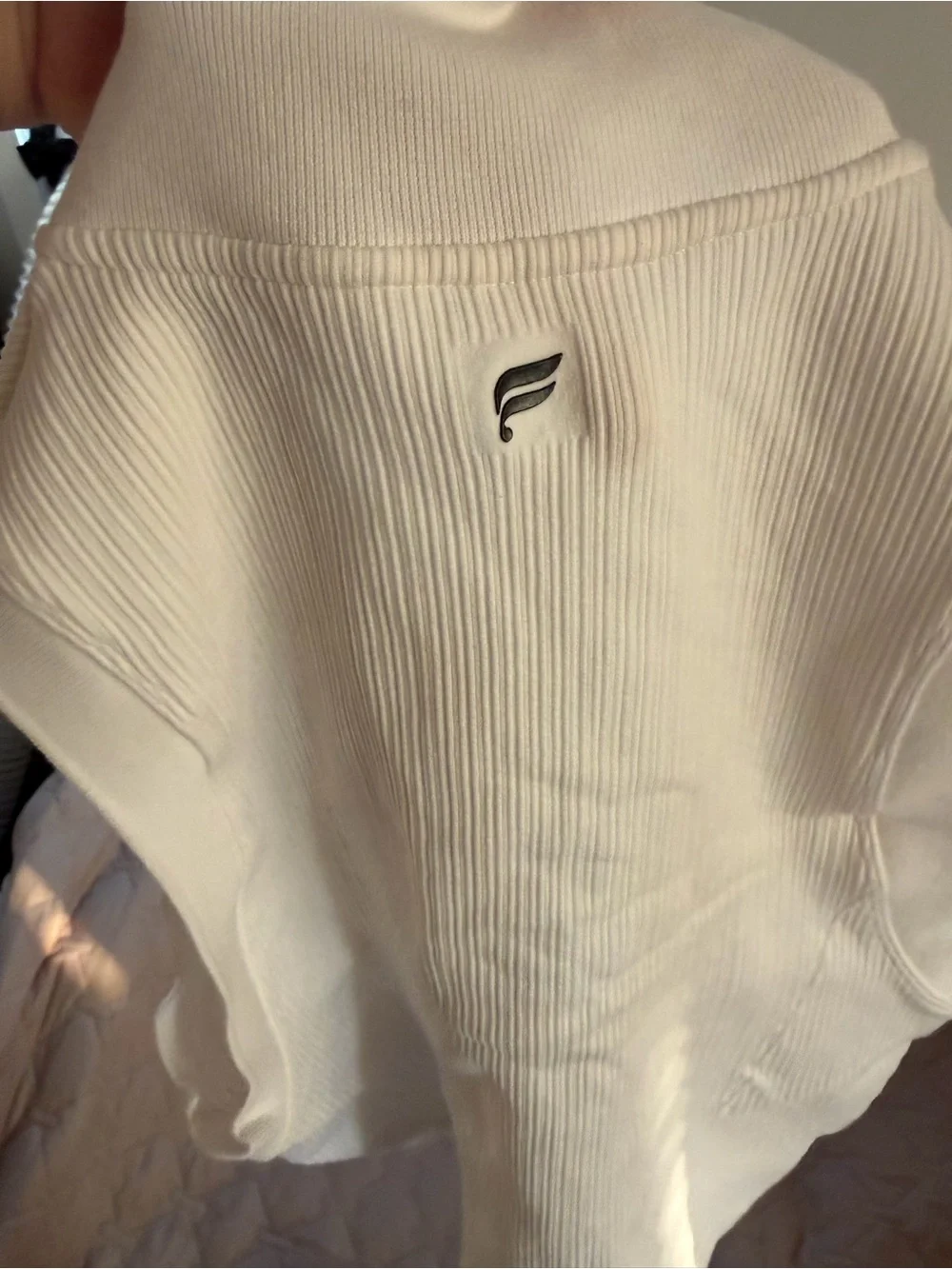 Fabletics White Ribbed Tennis Set XL | EUC - Picture 4 of 7